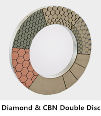 Double diamond & cbn grinding disc