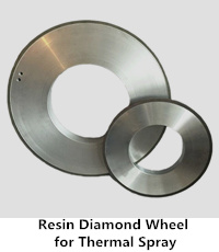 resin diamond wheel for thermal spraying coating