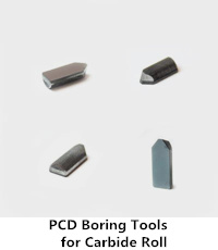 pcd boring tool for carbide roll
