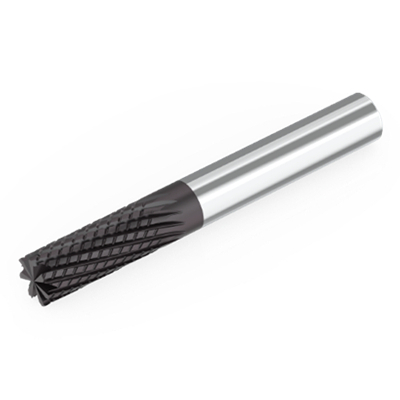 Diamond coated Multi-flute endmill machining composite materials